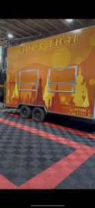 Food truck with branded vinyl wrap done by Karzilla in Edmonton