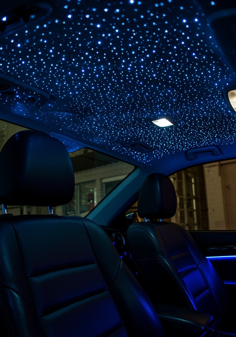 Car Starlight Headliner Interior Upgrade
